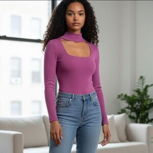 Revolve knit bodysuit Pink Small